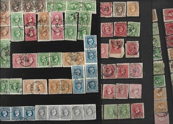 Griekenland 1886/1897 - Indrukwekkende waardevolle collectie, Gestempeld