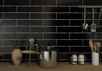 Wandtegel Cifre Block Handvorm Zwart Mat 7,5x30 (Muurtegels), Nieuw, 20 tot 40 cm, 10 m² of meer, Wandtegels