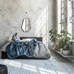 Spiegel - Livion Imena - Decoratief Spiegelglas - Zwart -, Huis en Inrichting, Woonaccessoires | Spiegels, Ophalen of Verzenden