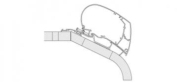 Thule LMC Liberty TI/TEC Adapter 350, Caravans en Kamperen, Ophalen of Verzenden, Nieuw, Thule