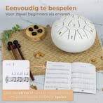 2dekans | Nuvance - Tongue Drum - Wit - 19x19 cm, Muziek en Instrumenten, Ophalen of Verzenden, Zo goed als nieuw
