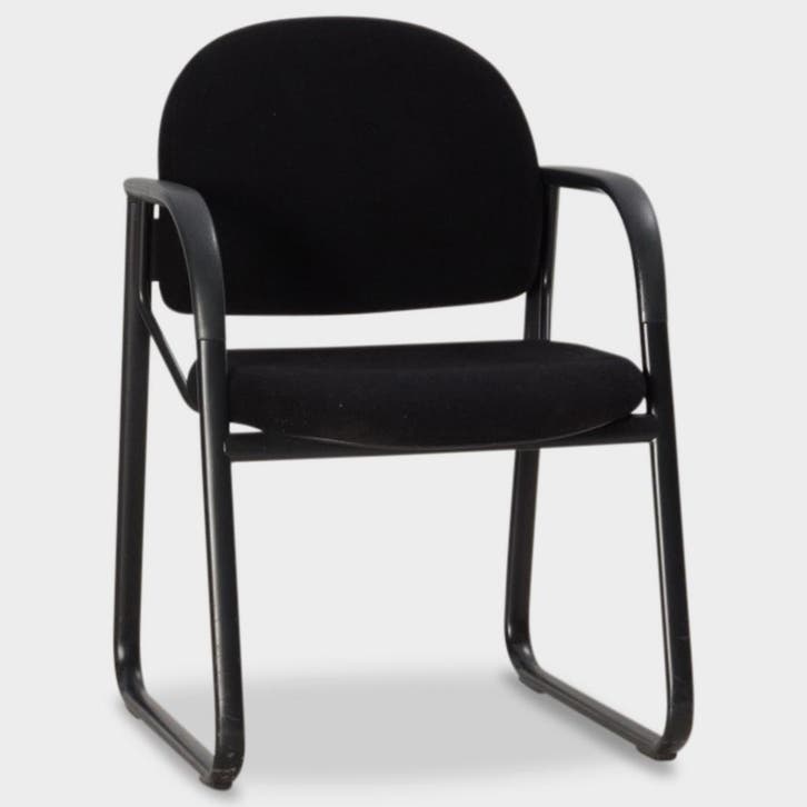 Ahrend 4200 vergaderstoel, zwart, buisframe onderstel, Huis en Inrichting, Stoelen, Ophalen of Verzenden