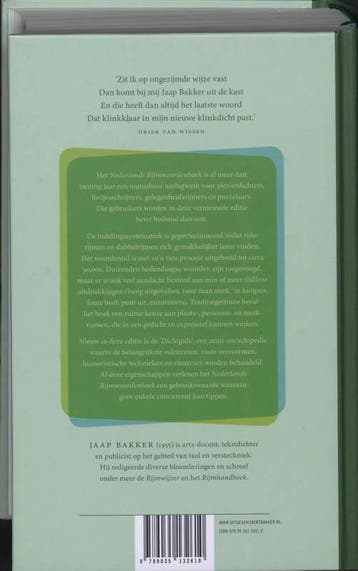 Nederlands rijmwoordenboek 9789035132610 J. Bakker, Verzenden, Zo goed als nieuw, J. Bakker