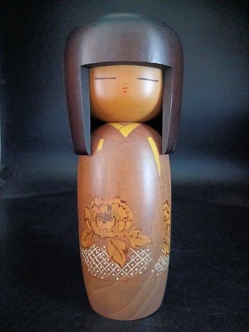 Beeldje - Vintage Ssaku Kokeshi Pop Seiya ( - Stille