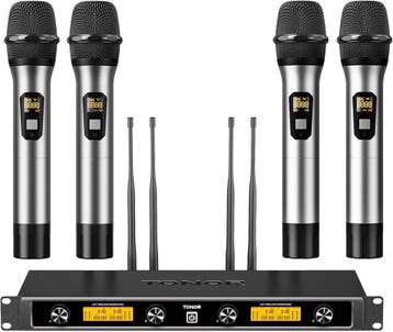 Karaoke Microfoon Systeem - 90m Bereik | Laatste Stuk!, Muziek en Instrumenten, Microfoons, Ophalen of Verzenden, Nieuw, Zangmicrofoon