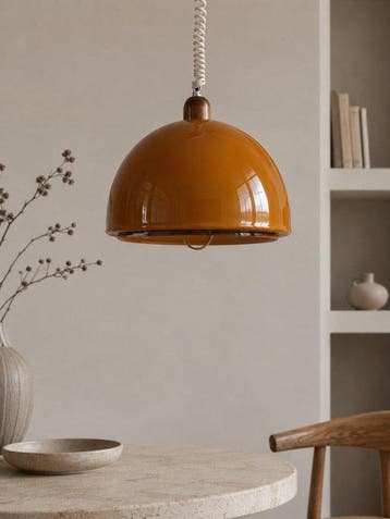 meblo - Plafondlamp - Lamp uit de Space Age, halverwege de