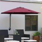 vidaXL Tuinparasol Bordeaux Rood 248 x 248 x 148 cm, Verzenden, Nieuw, 2 tot 3 meter