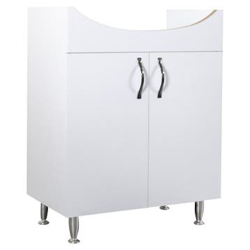 Onderkast BWS Aleco 80 cm met Poten Wit, Ophalen of Verzenden, Nieuw, Bad