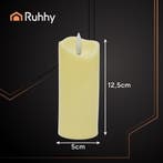 Ruhhy LED Kaarsen 4-delig – 12,5 cm – Warm Wit Flikker, Ophalen of Verzenden, Nieuw