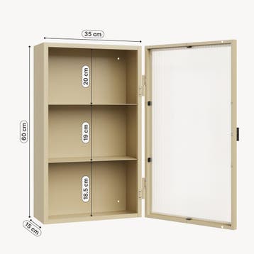 Wandkast Zundert 60x35x15 cm [en.casa], Verzenden, Nieuw