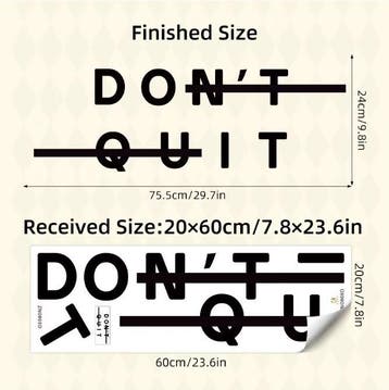 Motiverende “Do It” Muursticker Verwijderbare PVC Wanddecora, Verzenden, Nieuw