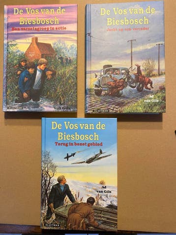 De Vos van de Biesbosch - Verzet WO II - 3 Boeken Compleet, Verzenden, Zo goed als nieuw