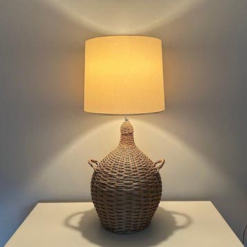 Tafellamp - Rattan