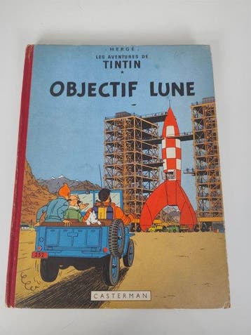 Tintin T16 - Objectif Lune (B8) - C - 1 Album - Eerste druk, Nieuw