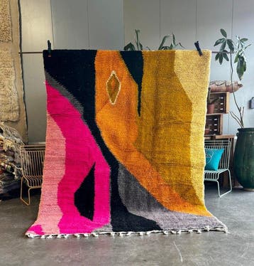 Marokkaans Berber woltapijt met kleurrijk patroon -, Nieuw