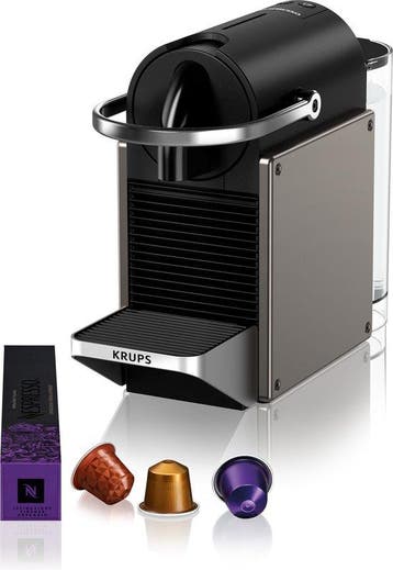 Krups Nespresso Pixie XN306T - Koffiecupmachine - Titan -, Witgoed en Apparatuur, Koffiezetapparaten, Verzenden, Nieuw