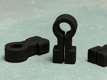 Kunststof nethaak Omega model zwart 8mm, Ophalen of Verzenden, Nieuw, Overige typen