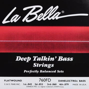 La Bella L-760FD Bassnaren Set Stainless Steel Flatwound, Ophalen of Verzenden, Nieuw