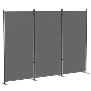 3-delige Ruimteverdeler 260 X 30 Cm Vrijstaande Paravent Sch, Verzenden