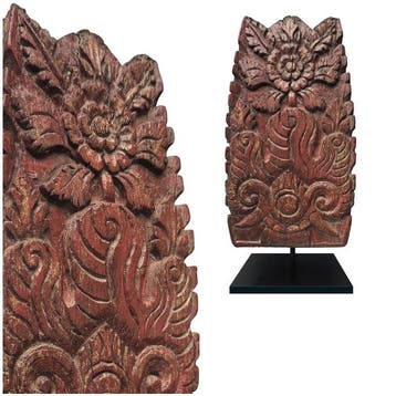 Oorspronkelijk onderste deel van een Balinese tempelpilar -, Antiek en Kunst