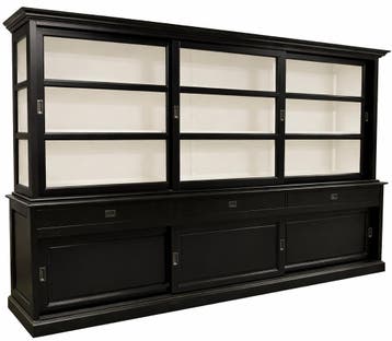 Buffetkast zwart Putten 300 x 220cm, Ophalen of Verzenden, Nieuw