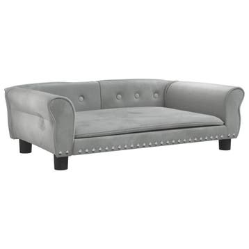 Luxe hondenbank lichtgrijs | 34% Korting, Ophalen of Verzenden, Zo goed als nieuw, Polyester