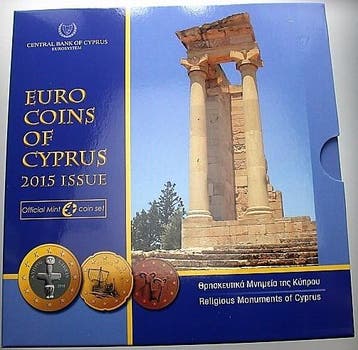 Munten set 1 Cent-2 Euro 2015 Zypern, Postzegels en Munten, Munten | Europa | Euromunten, Verzenden