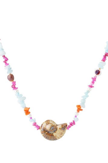 Goudlief Kettingen met stenen kralen, schildpad, casual,..., Sieraden, Tassen en Uiterlijk, Kettingen, Verzenden, Nieuw, Overige kleuren