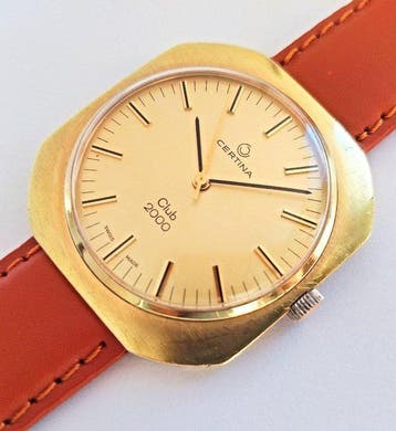 Certina - Club 2000 gold plated - Zonder minimumprijs -, Nieuw