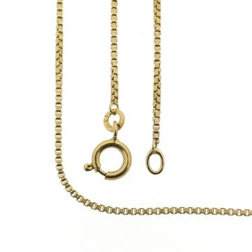 8 karaat Venetiaanse schakelketting, Ophalen of Verzenden, Gebruikt, Geel, Goud