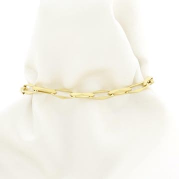 Gouden closed for ever armband (Schakelarmband), Ophalen of Verzenden, Gebruikt, Goud, Goud