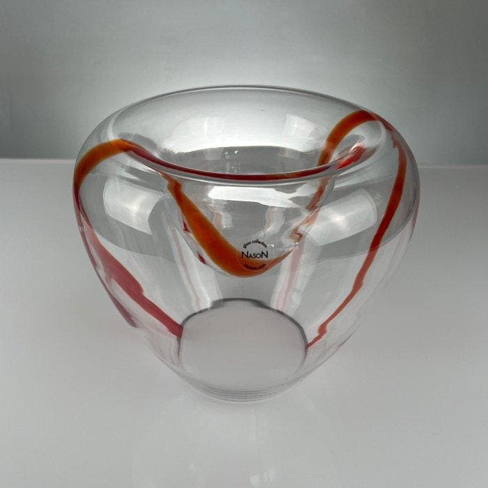 Made Murano Glass - Carlo Nason - Vaas - Onda - Glas, Antiek en Kunst, Curiosa en Brocante