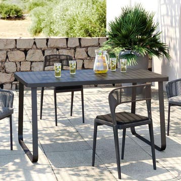 *WOONWINKEL* Kare Design Santos Tuintafel 4-persoons Zwart, Verzenden, Nieuw