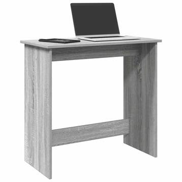 vidaXL Bureau 80x40x75 cm bewerkt hout grijs sonoma, Verzenden, Nieuw