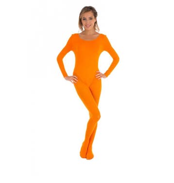 Bodysuit Oranje met lange mouwen, Ophalen of Verzenden, Nieuw