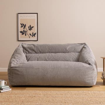Cecilia Cord Zitzak Sofa - Grijs, Huis en Inrichting, Verzenden, Nieuw