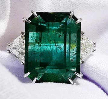Ring - 18 karaat Witgoud, Geel goud, Geen oliebehandeling, Nieuw