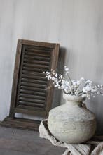 Houten enkele Shutter brown 70 x 45 cm, Ophalen of Verzenden, Nieuw