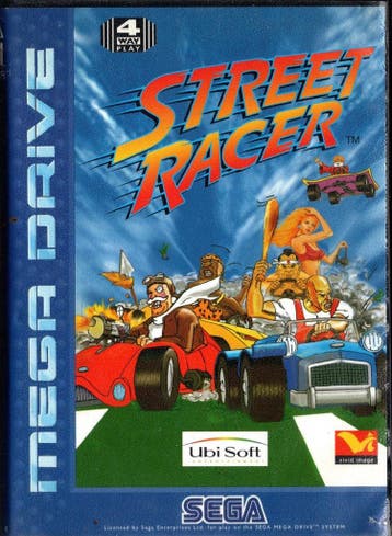 Sega Mega Drive Street Racer (In doos), Verzenden, Zo goed als nieuw
