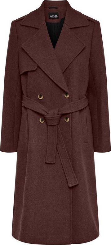 PIECES - maat XL- PCNIKA LONG TIE BELT TRENCHCOAT Dames, Kleding | Dames, Verzenden, Nieuw