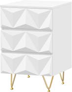 2dekans | Eugad Nachtkastje met 3 Lades – 40x40x62,5 cm –, Ophalen of Verzenden, Zo goed als nieuw