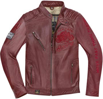 Black-Cafe London Istanbul Bordeaux Leren Motorjas, Motoren, Nieuw met kaartje, Jas | leer, Black-Cafe London, Heren