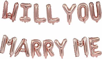 Ballonnen set Will You Marry Me goud, rose goud of zilver, Verzenden, Nieuw, Versiering, Valentijn of Romantisch