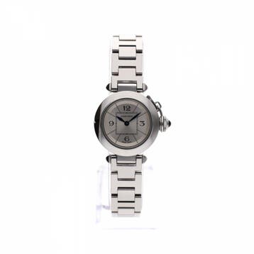 Cartier Pasha 27mm 2973 W3140007; Dames Horloge, Overige merken, Leer, Polshorloge, Ophalen of Verzenden
