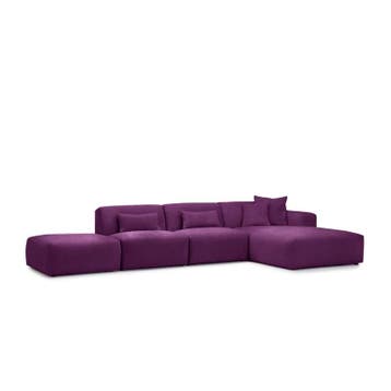 Loungebank Veenendaal - loungebanken - Paars, Huis en Inrichting, Nieuw, 150 cm of meer, Stof, 300 cm of meer