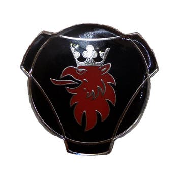 Logo voor Scania 63 mm Griffioen Zwart zilver, Ophalen of Verzenden, Nieuw