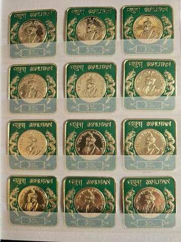 Bhutan 1973 - Overlijden van koning Jigme Dorji Wangchuck -, Gestempeld