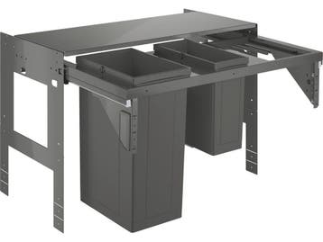 GROHE Inbouw prullenbak - 2 afvalbakken (1x29L en 1x11L) -, Huis en Inrichting, Woonaccessoires | Prullenbakken, Verzenden, Nieuw