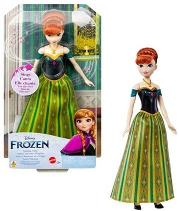 Disney Frozen Singing Anna 28 cm (Poppen & Knuffels), Verzenden, Nieuw