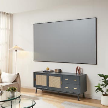 Projectiescherm Väkhoga grijs 100 inch 224x127 cm [en.casa], Audio, Tv en Foto, Beamers, Verzenden, Nieuw
